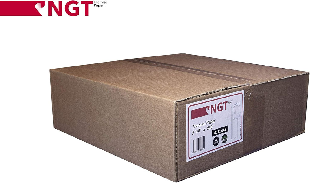 50 pcs 2 ¼ inch x 230 ft Thermal Paper Rolls L754