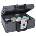 Gray Fireproof Document Storage Lock Box Safe C409