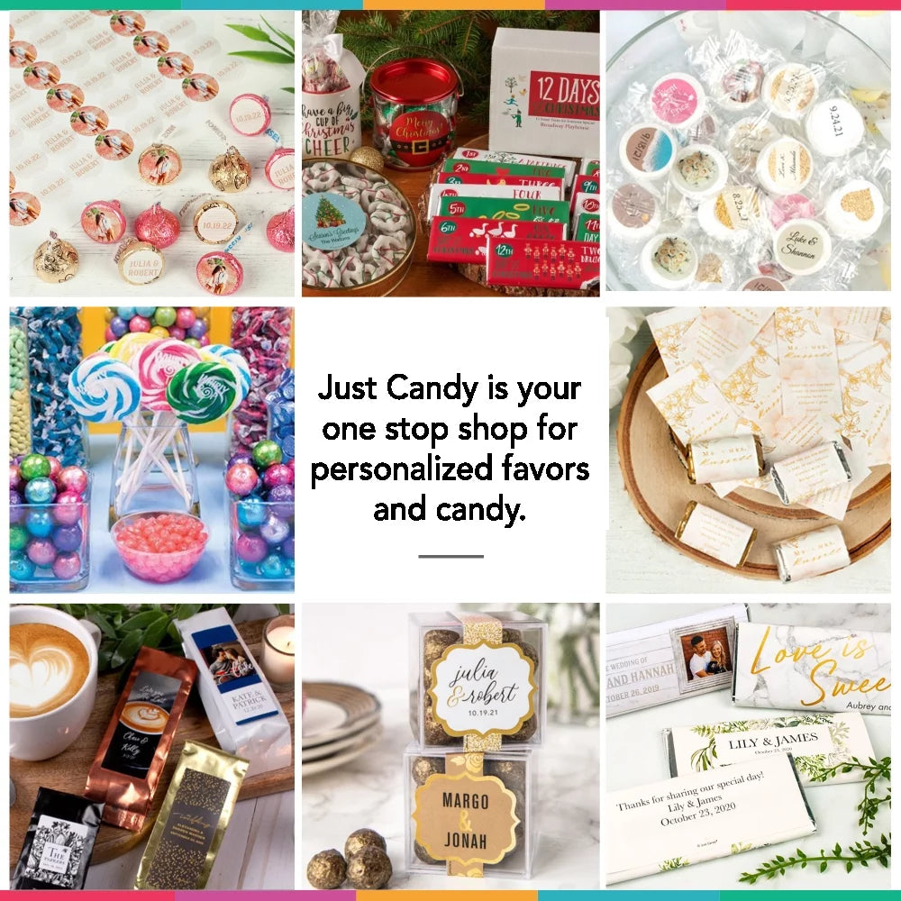 1st Holy Communion Candy Party Favors 100 Pcs Milk Chocolate Kisses 40 Pcs Wrapped Miniatures Pink H823529