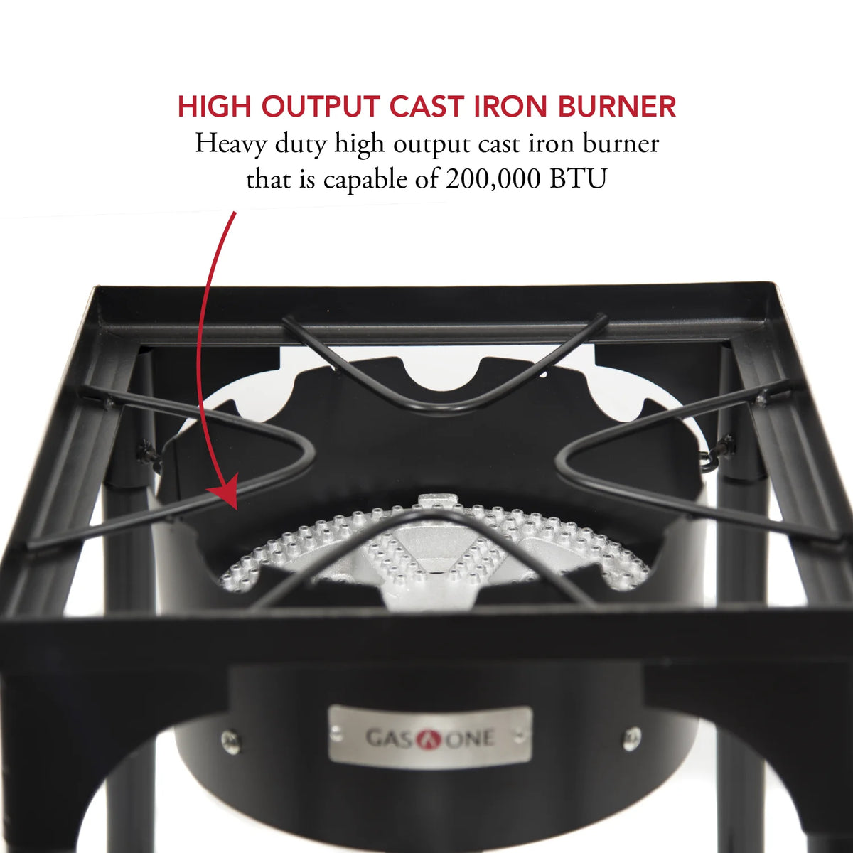 Propane 200,000-BTU Single Outdoor Brewing Burner with Adjustable Height X3701