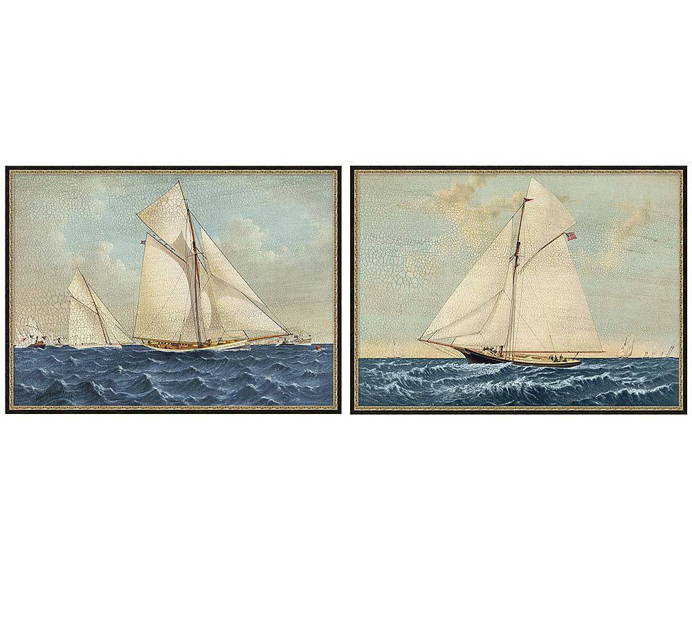 Antique Yachts Canvas 31 x 23 L6728