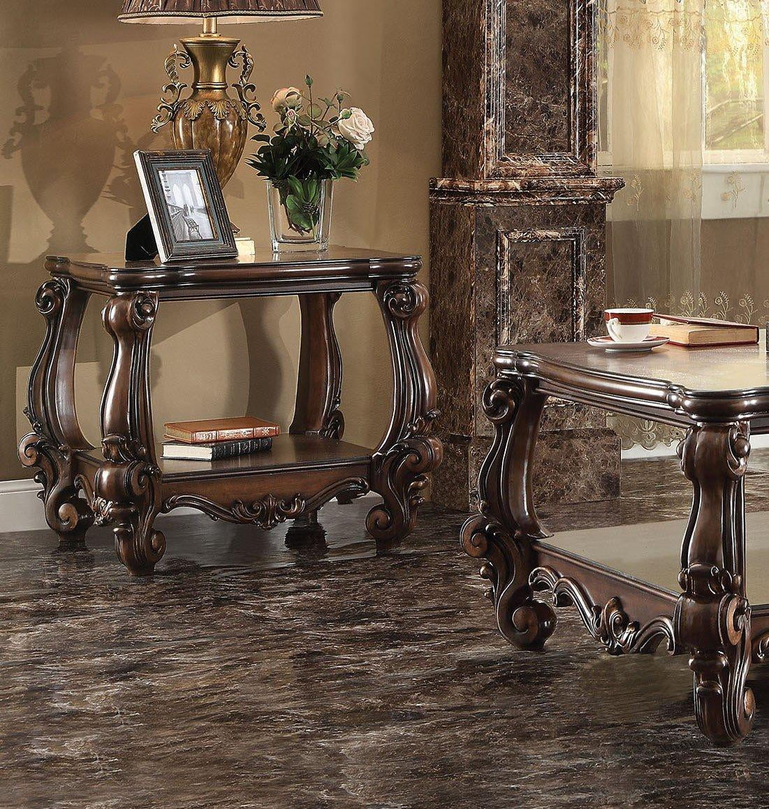 Cherry Oak Rectangular Occasional Table Set 3Pcs L2919