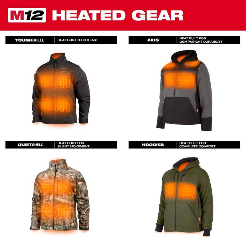3X-Large Cordless Heated Jacket Hoodie S1843