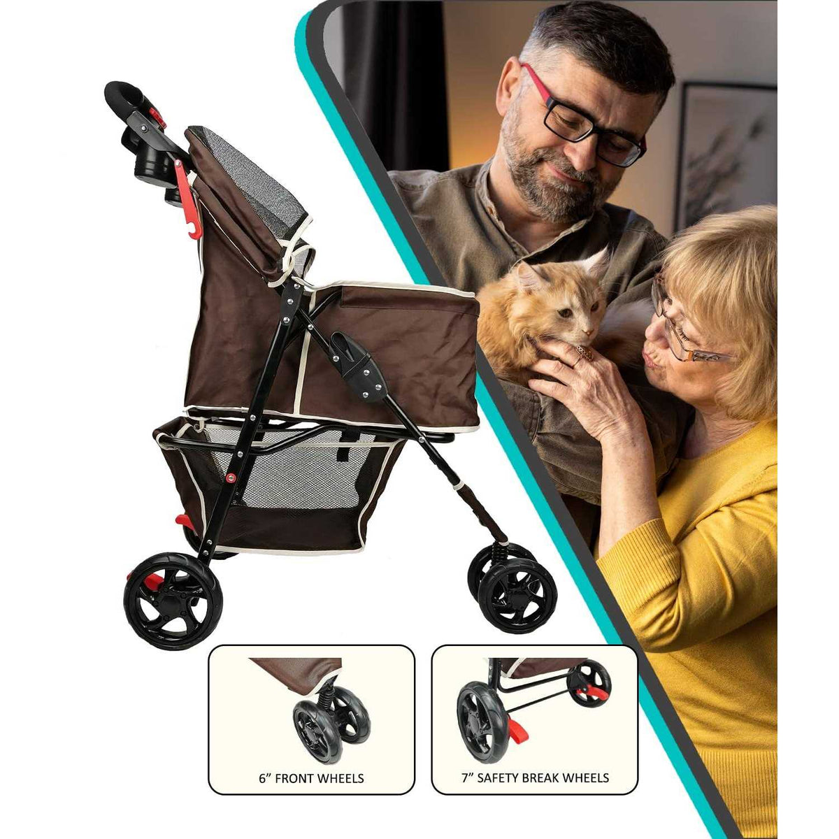 Single Pet Stroller D371