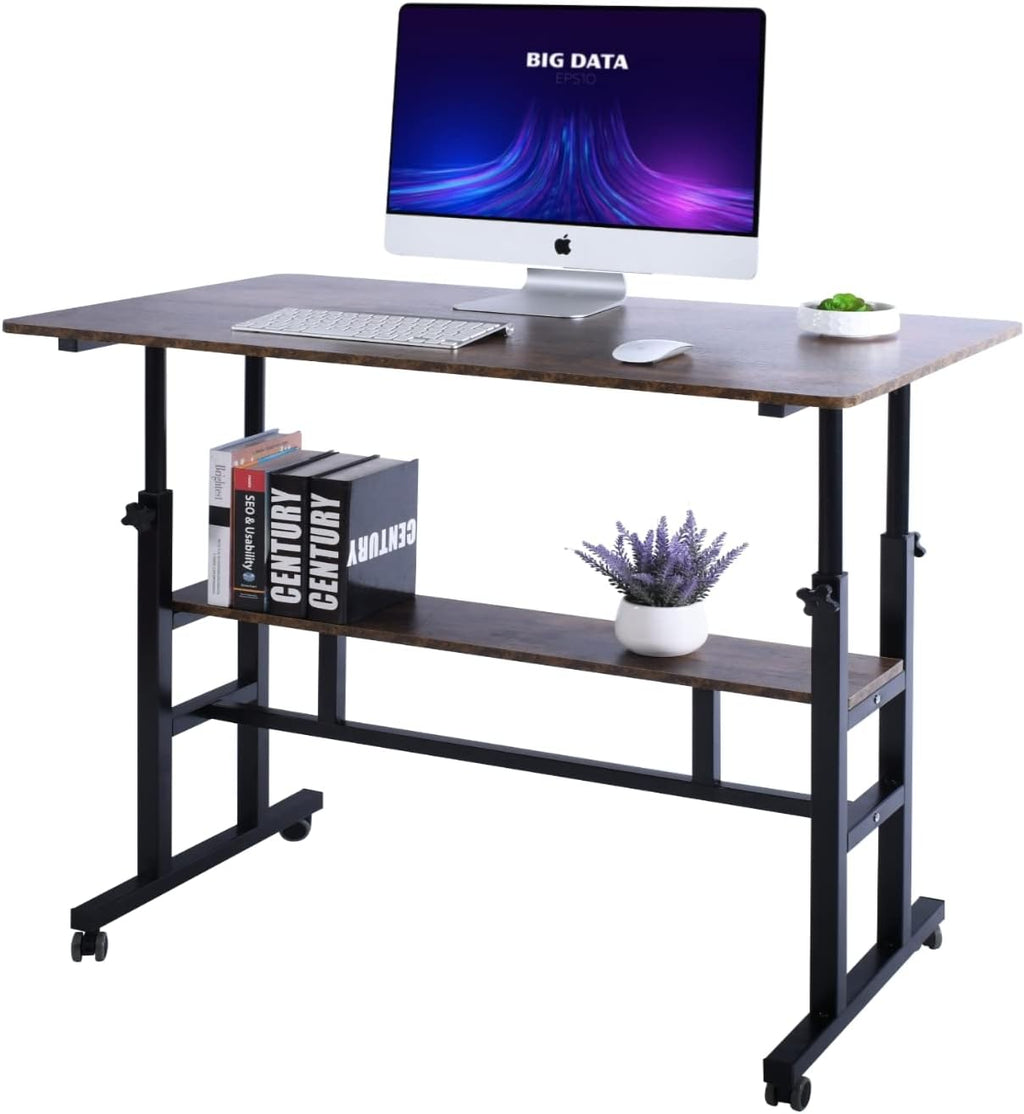 Black 31.5 x 19.7 Mobile Standing Desk R453189