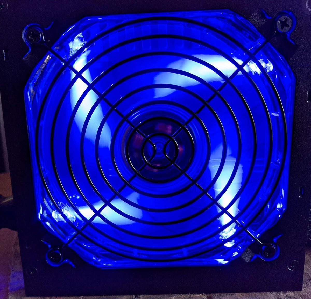 750 Watt Quiet Black ATX 12V 2.0 PSU with All Braided Sleeving Cables and PCIe Power Connector Power Supply V326360