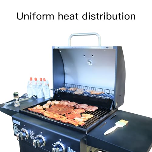 3 Burner Propane Gas Grill with Thermometer Y432
