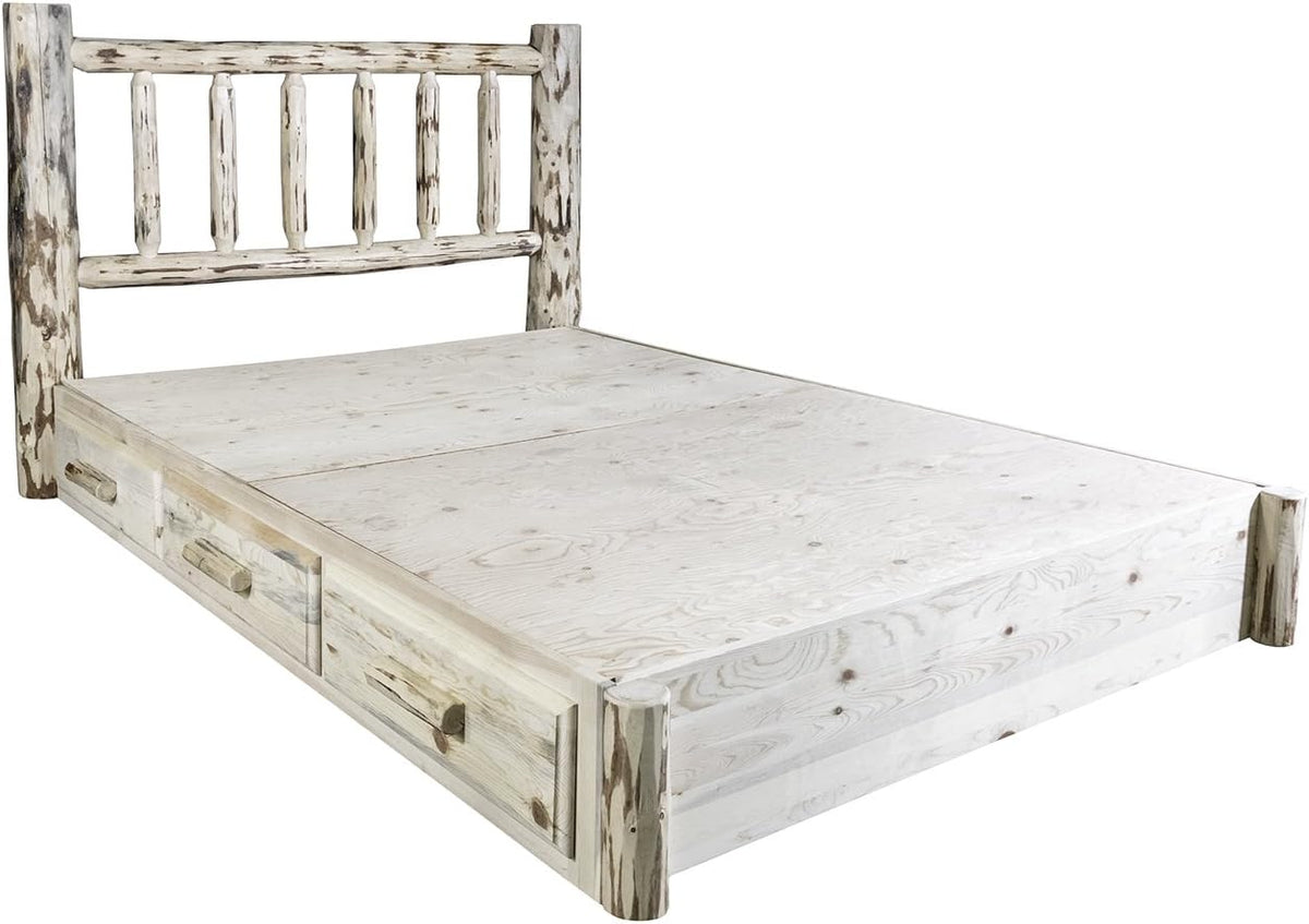 Queen Platform Bed with Storage Y951541