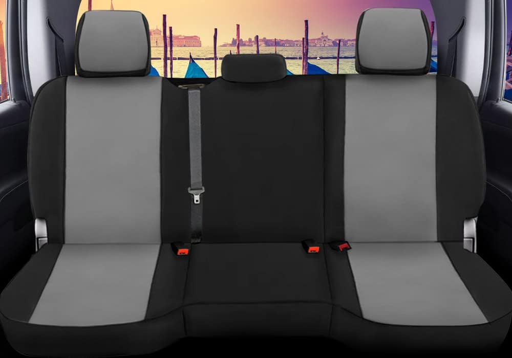 Custom Fit Dodge Ram 1500 2500 3500 Pickup Truck Neoprene Front Seat Covers Gray Black H77670