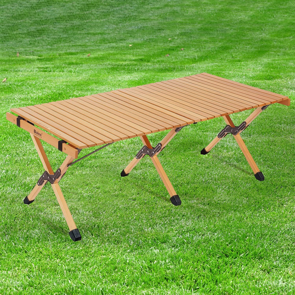 4ft Foldable Wooden Picnic Table with Carry Bag N3583