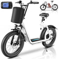 500Wh Battery 30 Miles Range 20" Fat Tire 20 MPH Top Speed Foldable Electric Scooter E17616