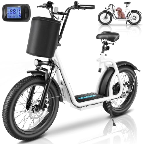 500Wh Battery 30 Miles Range 20" Fat Tire 20 MPH Top Speed Foldable Electric Scooter E17616