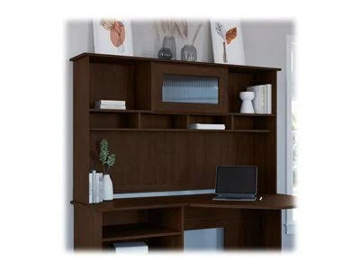 Modern Walnut Desk Hutch Y323