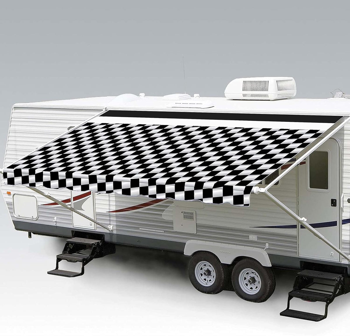 Heavy Duty Weatherproof Vinyl RV Awning Fabric Replacement Z1430