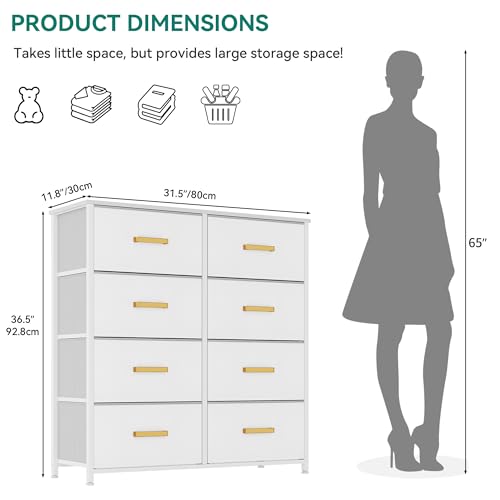 8 Drawer Fabric Storage Dresser J31069