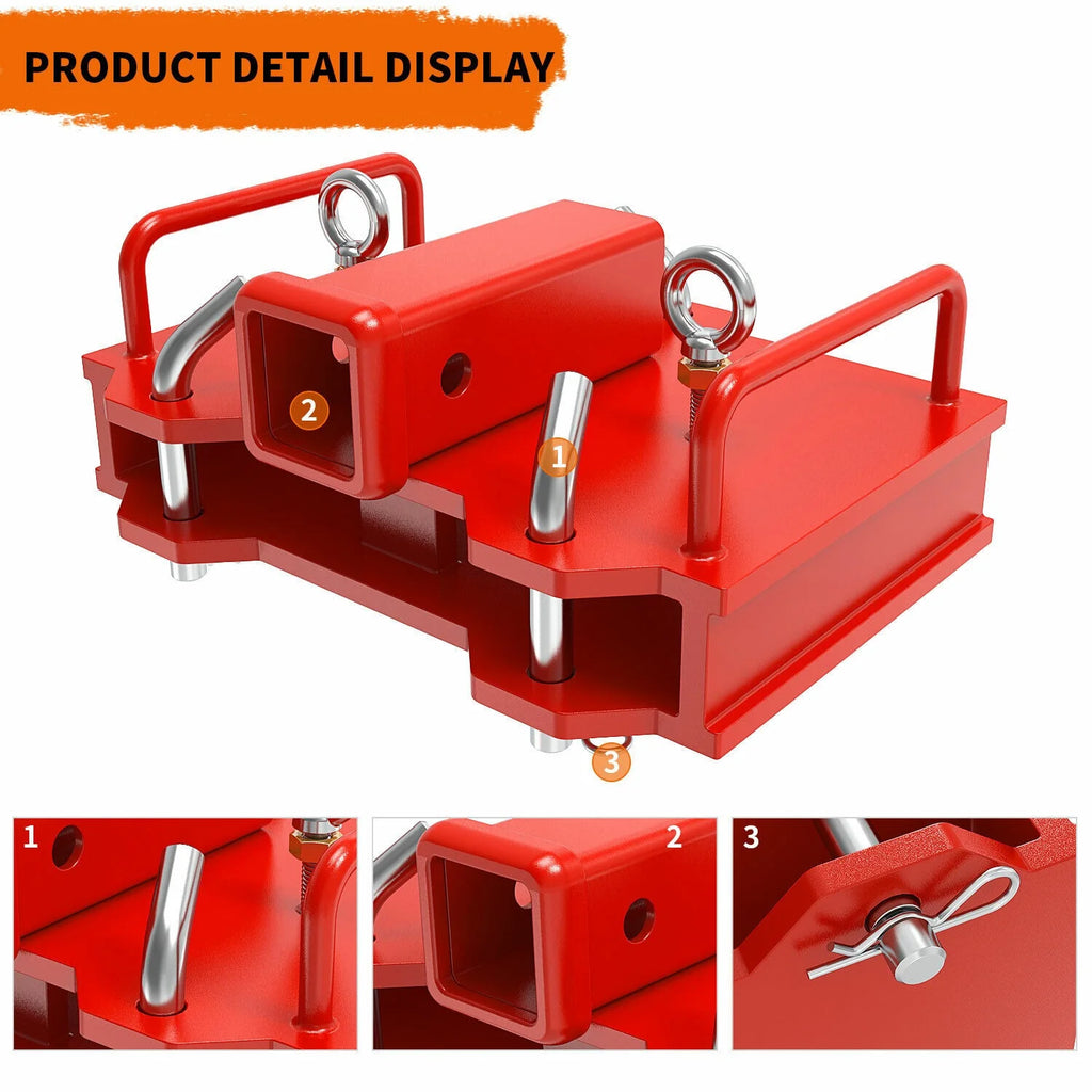 2'' Forklift Trailer Hitch Receiver Tow Hitch C2107