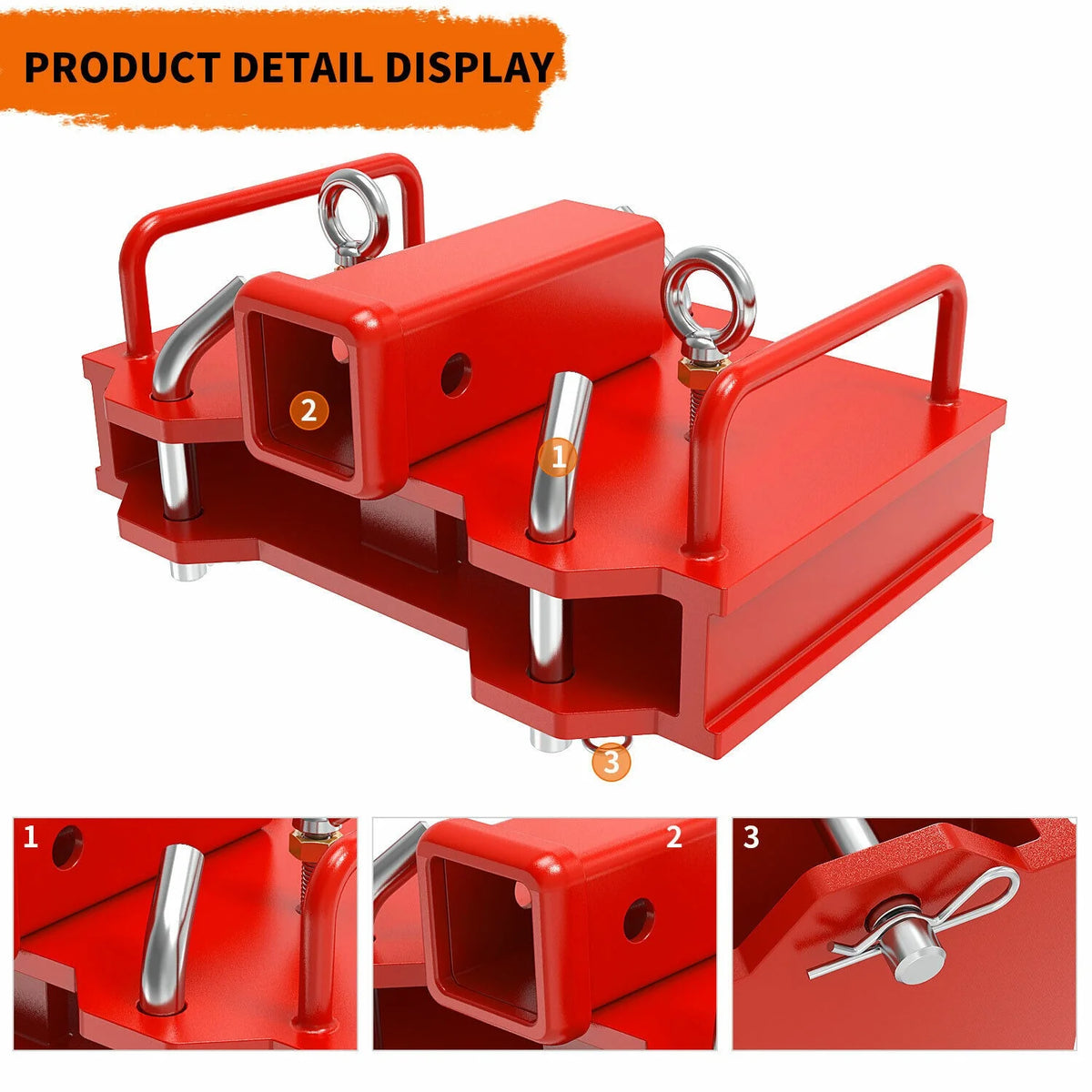 2'' Forklift Trailer Hitch Receiver Tow Hitch C2107