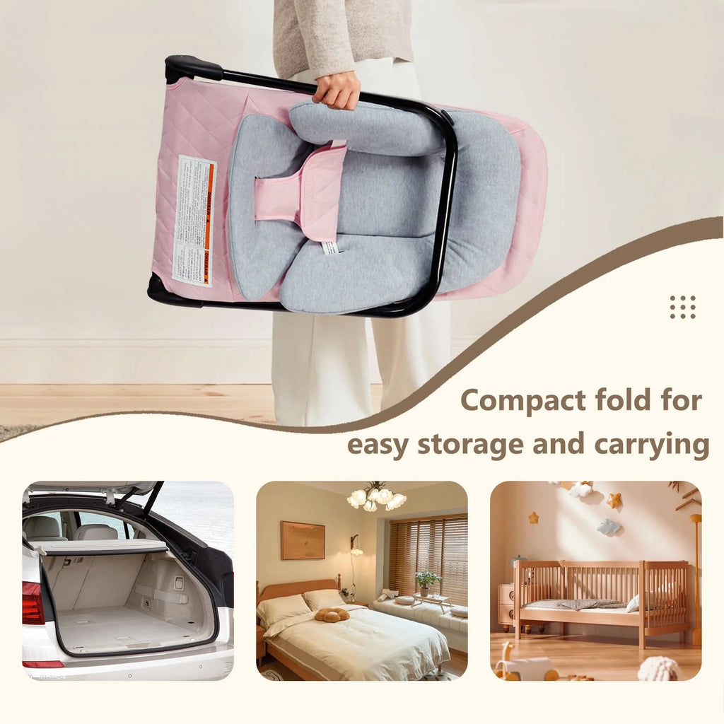 Baby Bouncer 3 in 1 Folding Rocker Seat Grey H15774