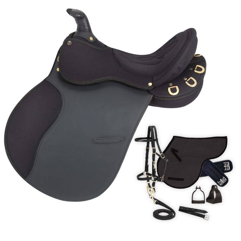 Synthetic Trail Saddle with Horn Q634664