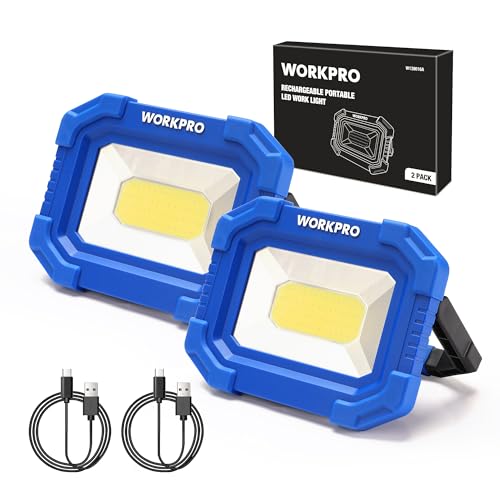 Rechargeable Magnetic LED Work Light 2000LM 2 Pack I9000