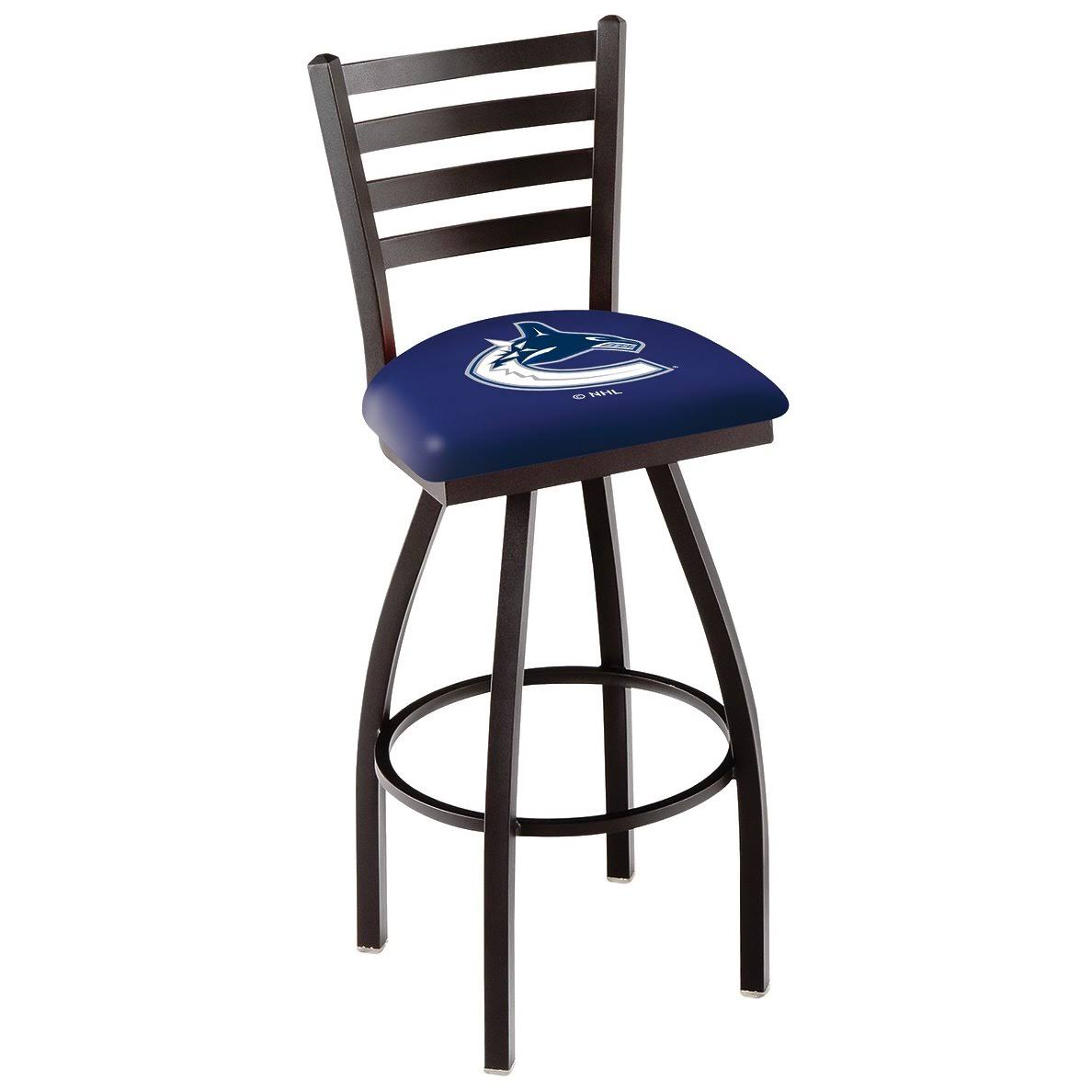 36x22 Black Wrinkle Swivel Bar Stool A737693