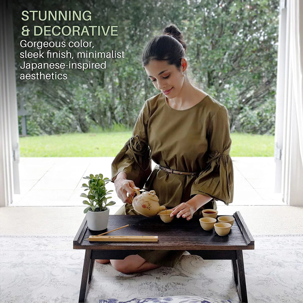 Japanese Style Foldable Low Tea Table X77582