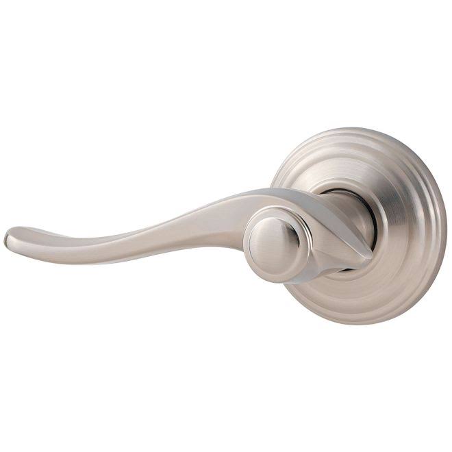 Right Hand Avalon Lever Interior Double Cylinder Handleset Trim Satin Nickel Finish W5353