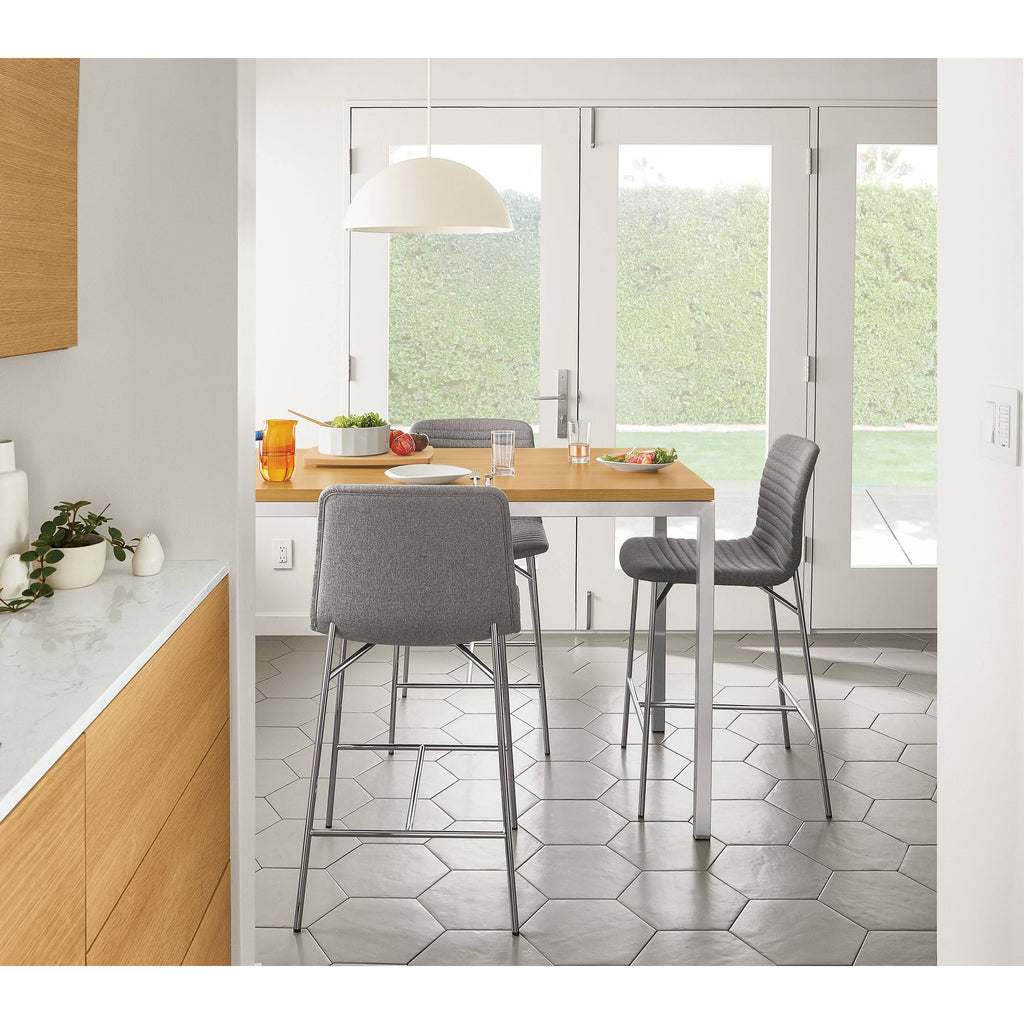 White Venatino Marble Counter Table N13325