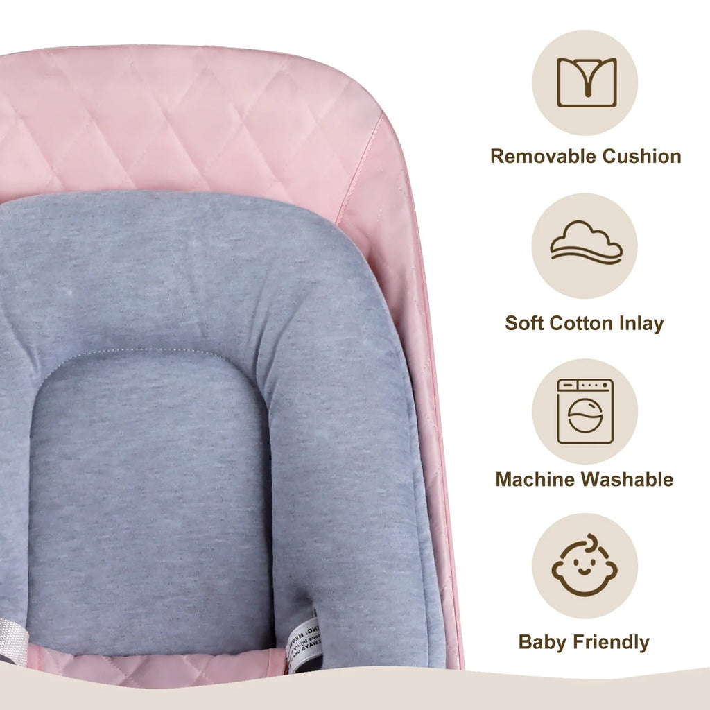 Baby Bouncer 3 in 1 Folding Rocker Seat Grey H15774