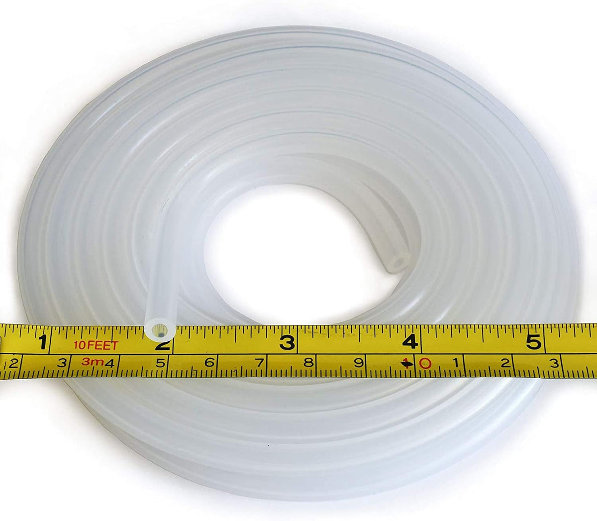 Pure Silicone Tubing 1/8" ID x 1/4" OD 500F 75 Feet Pack of 2 S725
