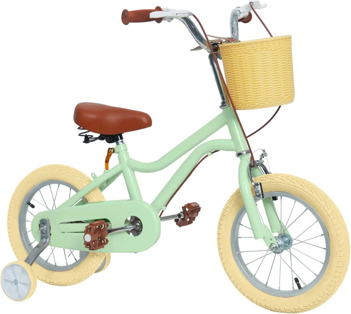 16 inch Kids Bike with Training Wheels and Basket R18117