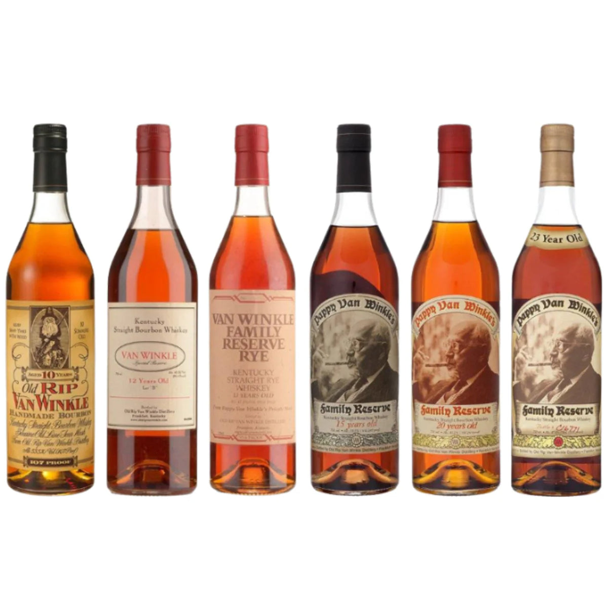 6 Bottles 750ml Bourbon Collection Set V4328