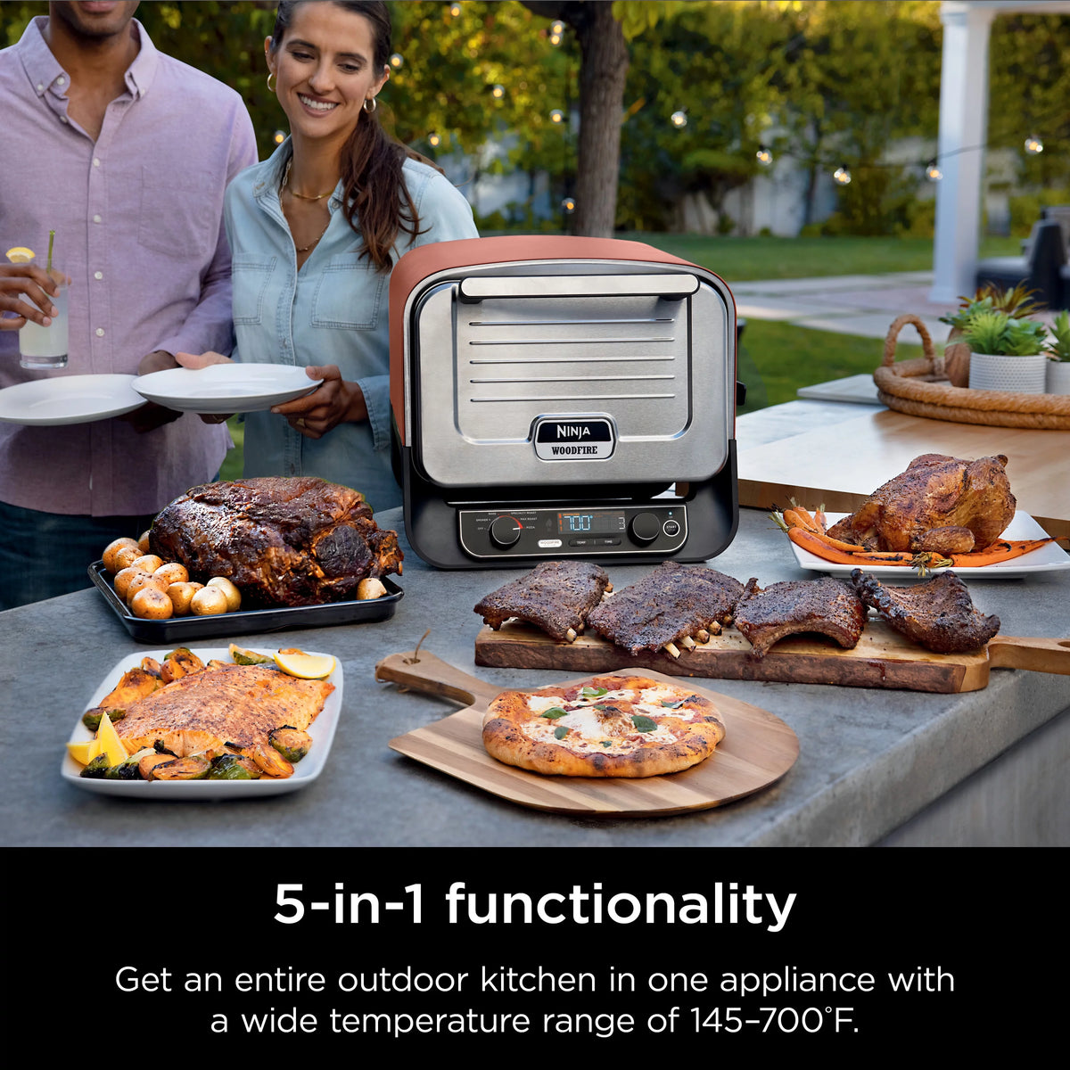 5-in-1 Outdoor Electric Pizza Oven G67835