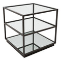 Distressed Black End Table G75631