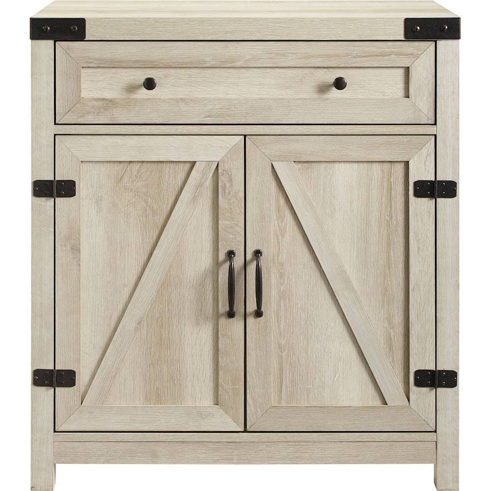 White Oak Barn Door Accent Cabinet A221