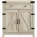 White Oak Barn Door Accent Cabinet A221