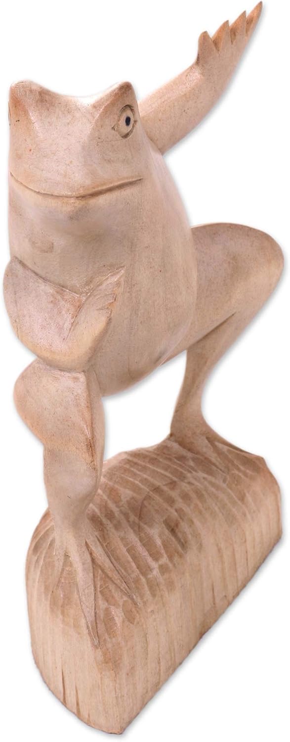 Wood Frog Sculpture W9198