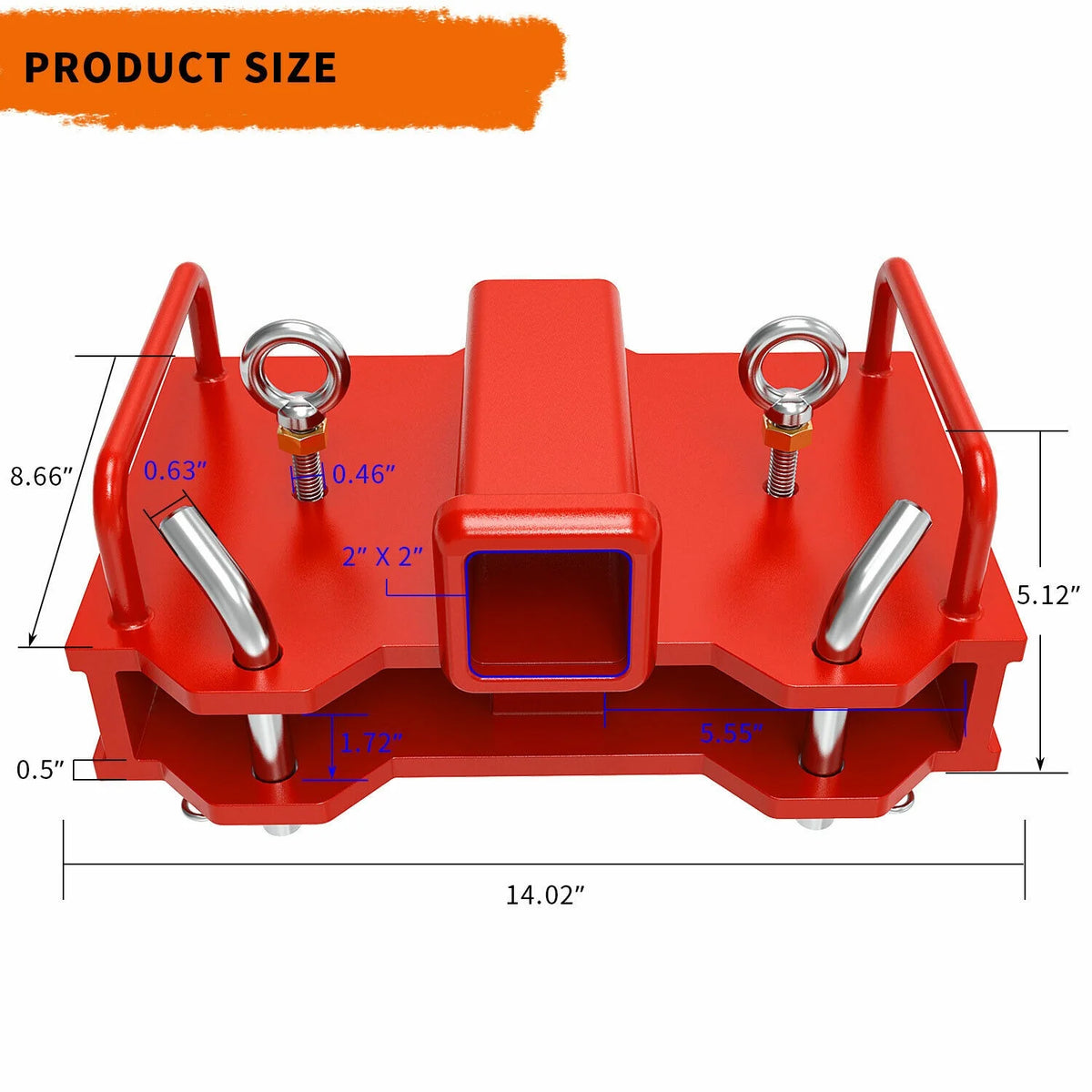 2'' Forklift Trailer Hitch Receiver Tow Hitch C2107