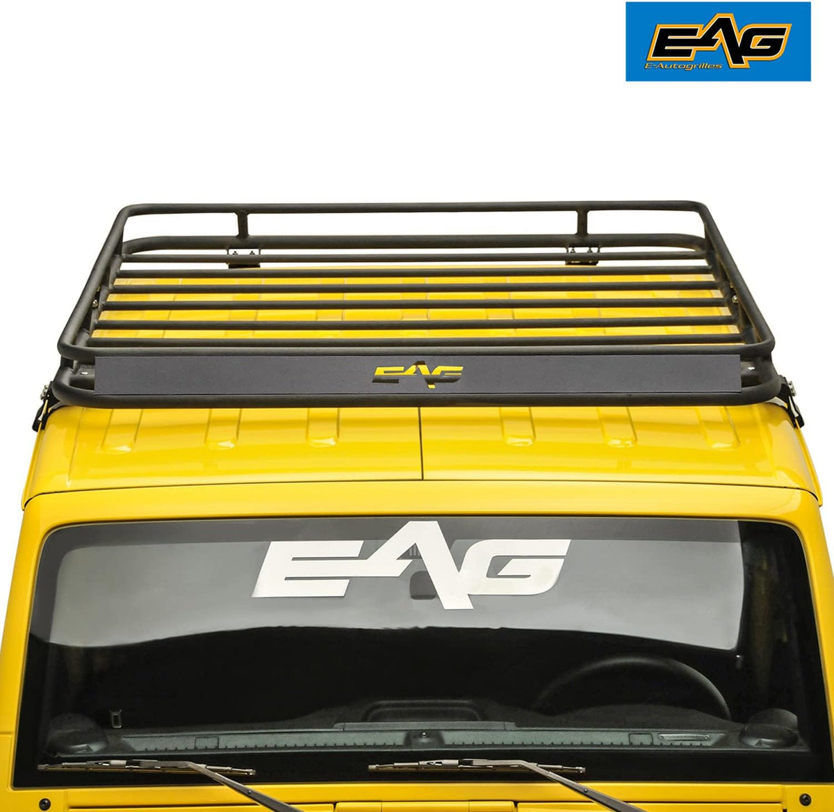 2/4 Door Roof Rack Cargo Basket with Wind Deflector 2 PCS S483674