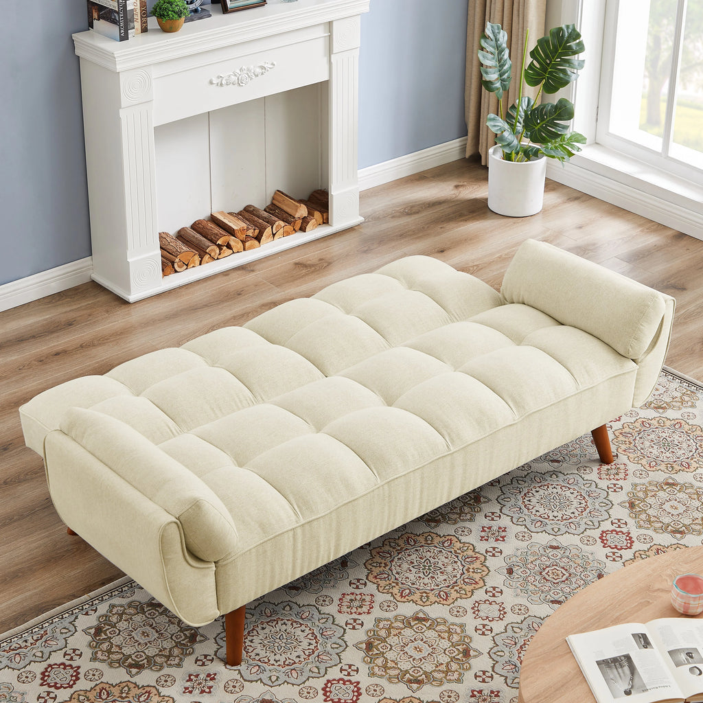 Linen Sofa Adjustable Backrest T574