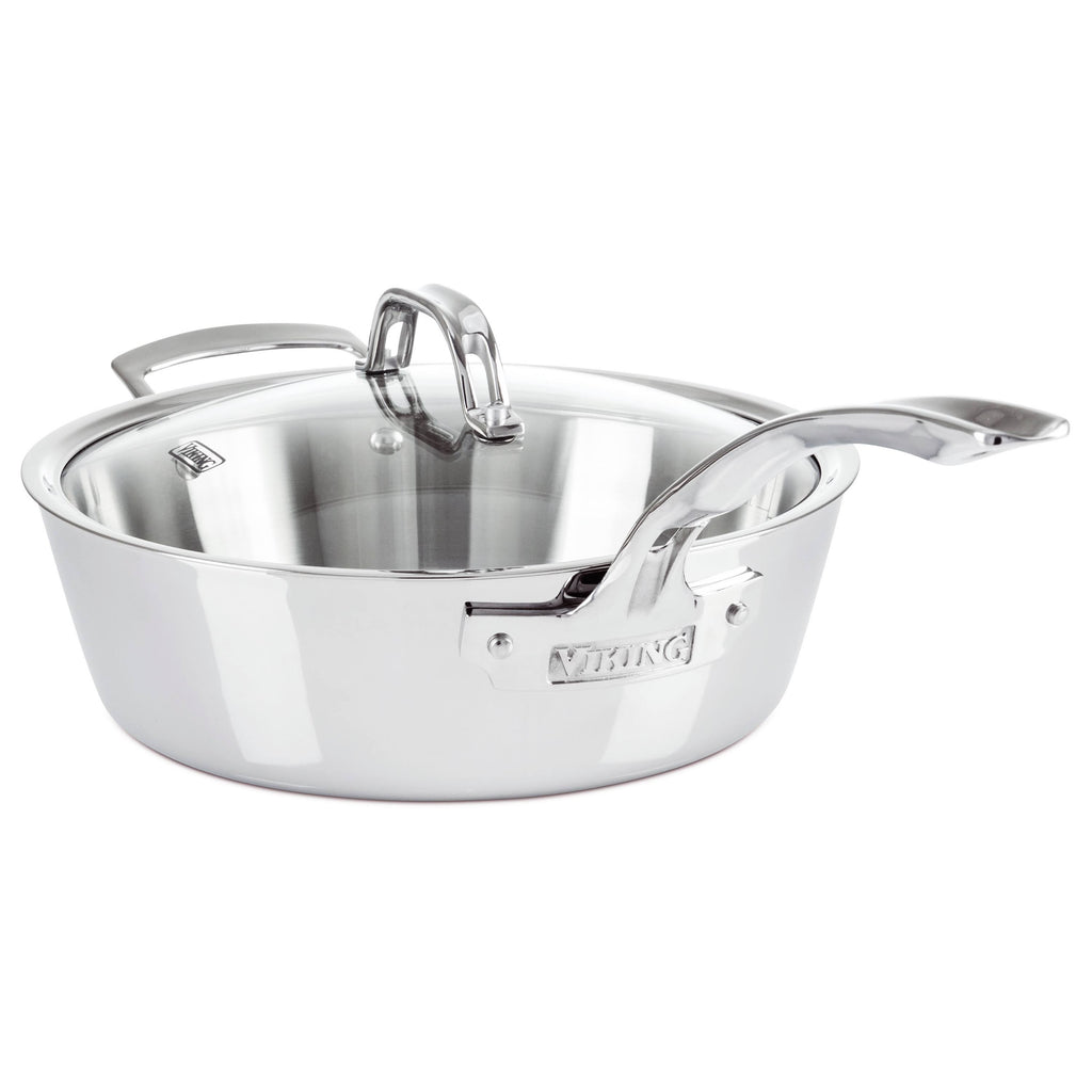 3.6 Quart Stainless Steel Saute Pan with Lid T926