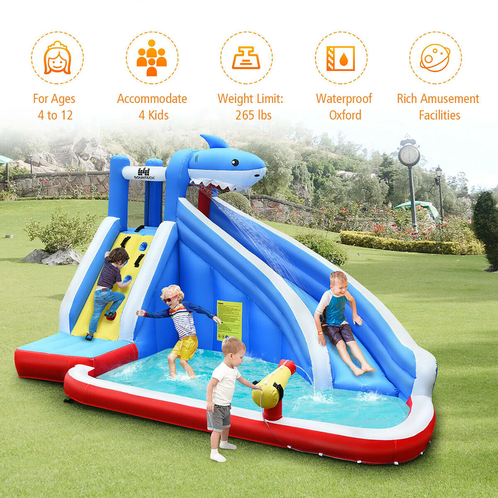 Inflatable Water Slide Bounce House Castle Splash Water Pool Y187650