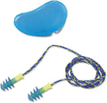 Blue And Yellow Corded Earplugs Set of 100 H2508