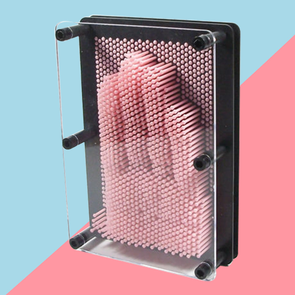 Large Size Pink 3-Dimensional Pin Art Board Toy L7692