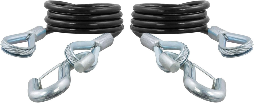Vinyl-Coated Trailer Safety Cables with Snap Hooks, 2-Pack M533256