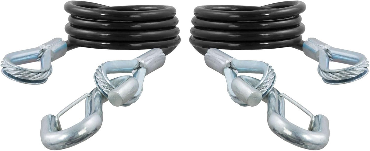 Vinyl-Coated Trailer Safety Cables with Snap Hooks, 2-Pack M533256