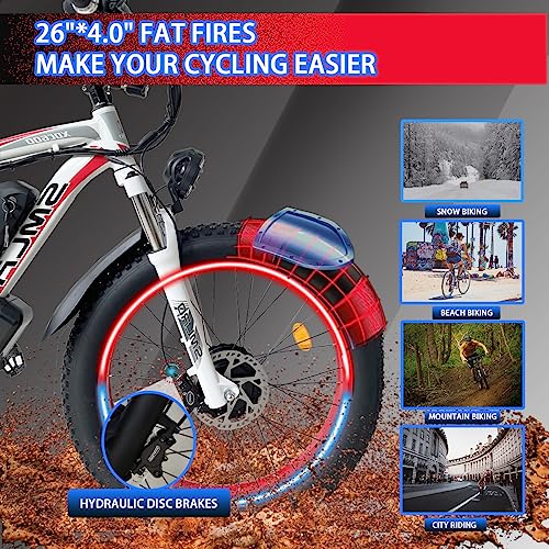 2000W Dual Motor 48V 22Ah Fat Tire Electric Bike Q80089