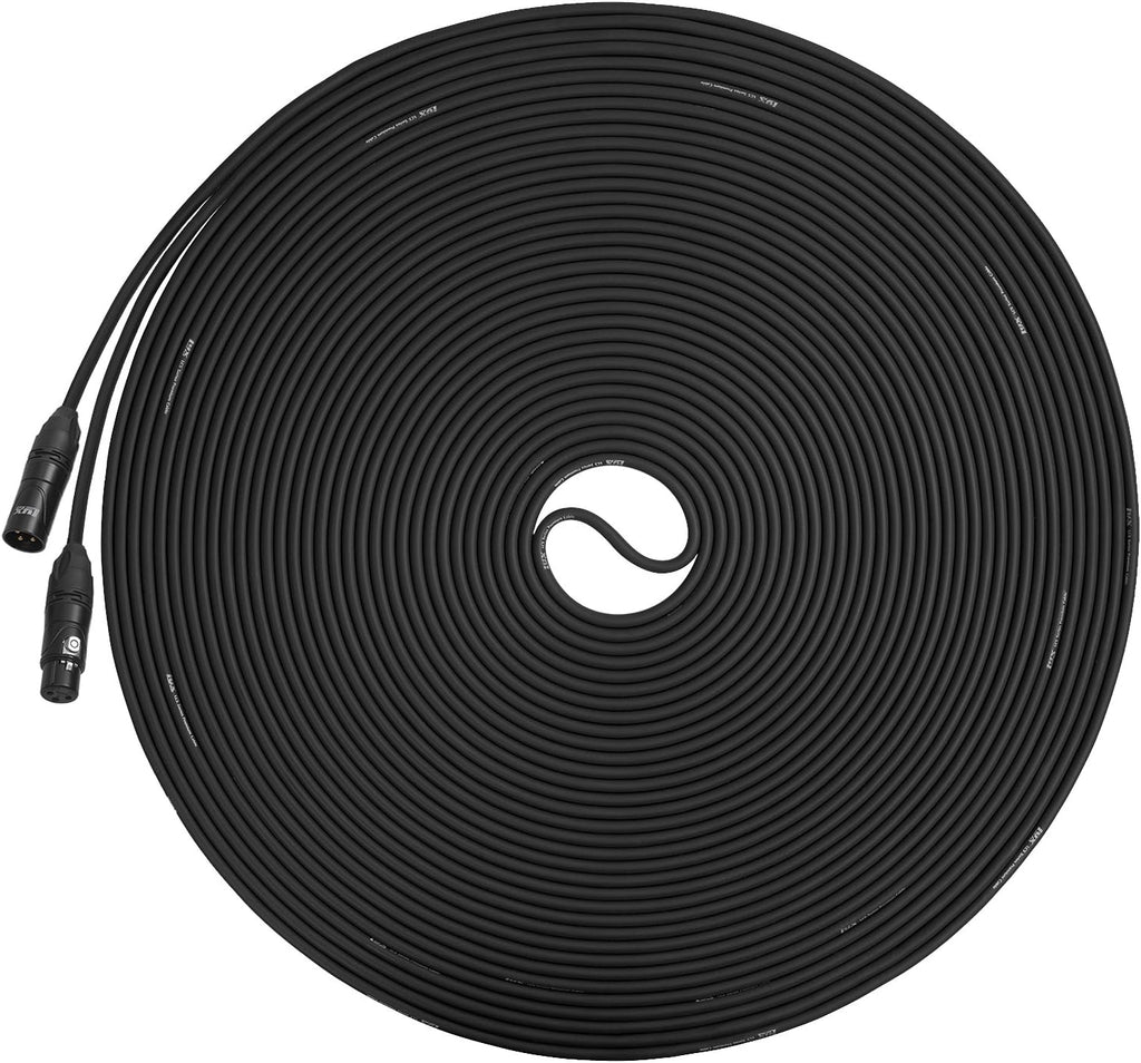 Black 100 ft XLR Microphone Cable C2677