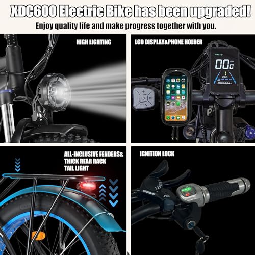 2000W Dual Motor 48V 22Ah Fat Tire Electric Bike Q80089