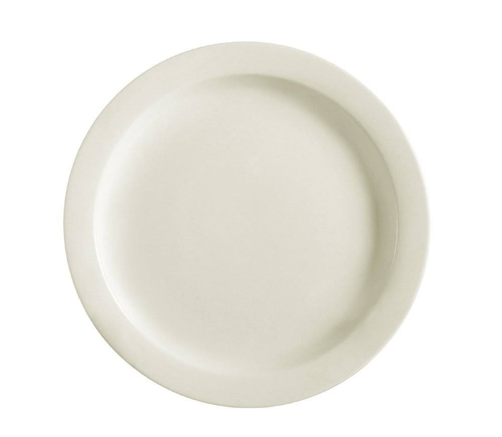 7-1/4-Inch American White Stoneware Plate M975443